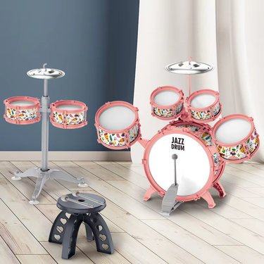 5Pcs Kids Mini Music Jazz Drums With Instruments